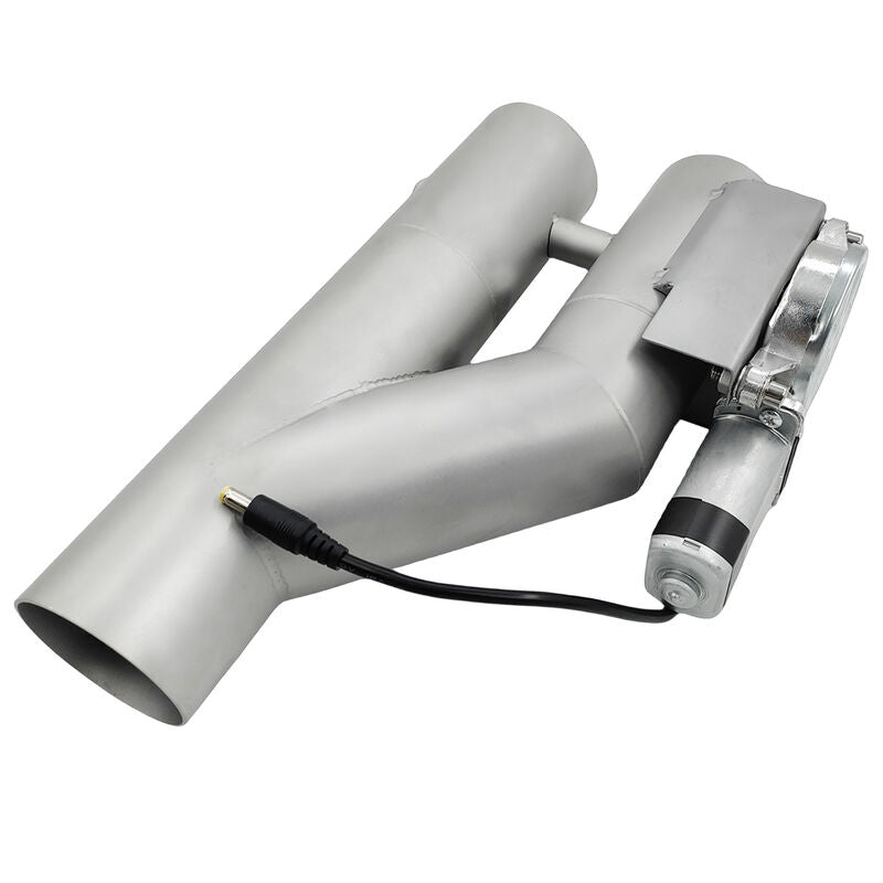 2.5 Inch Electric Exhaust Downpipe Double Valve Kit Y Steel Double Cut Off Pipe