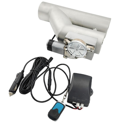 3 Inch Electric Exhaust Cut Off Dual Valve Y Pipe Dump Valve Set With Remote Control