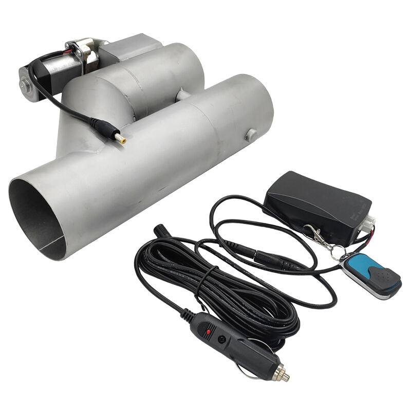 3 Inch Electric Exhaust Cut Off Dual Valve Y Pipe Dump Valve Set With Remote Control