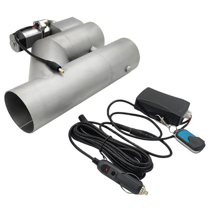 3 Inch Electric Exhaust Cut Off Dual Valve Y Pipe Dump Valve Set With Remote Control