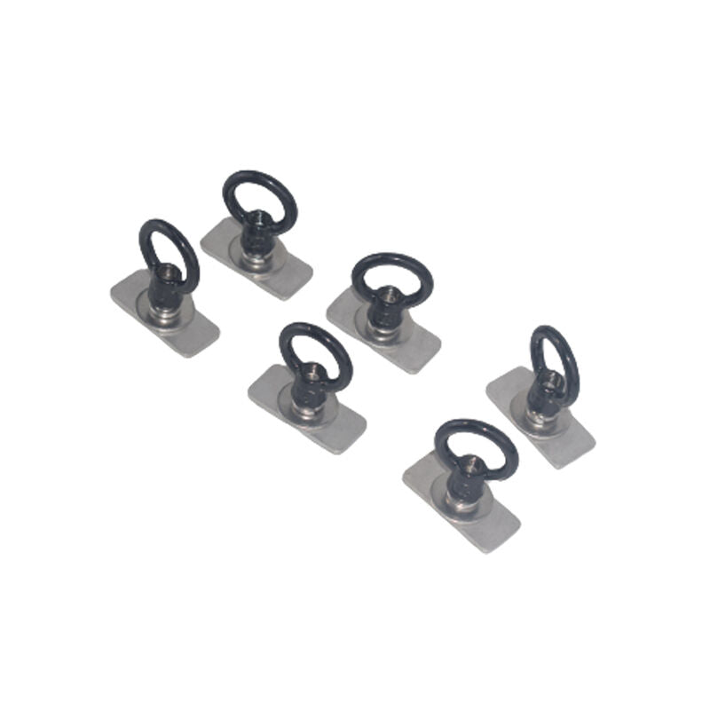 6 Pcs M8 Eye Bolt Tie Down Kit X 6off Fit For Rola Titan Tray Stainless Steel Black