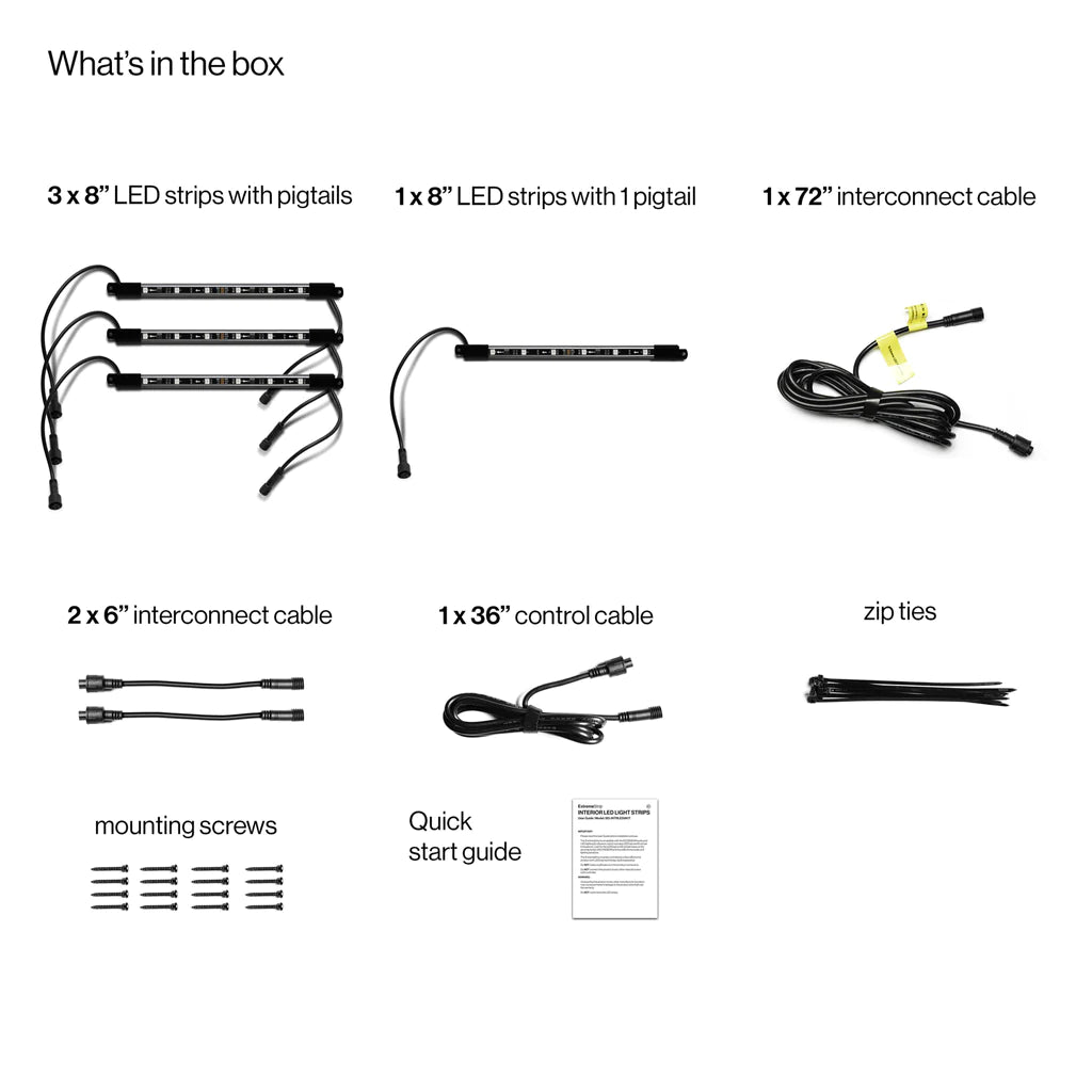 ECOXGEAR Extreme Strips - Interior LED Light Strips