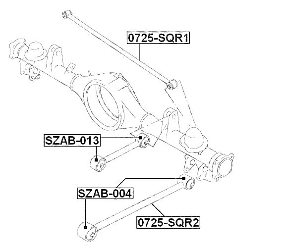 1 Pcs Rear Control Arms Left Or Right Hand Side Fit For Suzuki Grand Vitara SQ416 SQ420 SQ625 JA627 GT Vitara SE416 1.6L 20.L