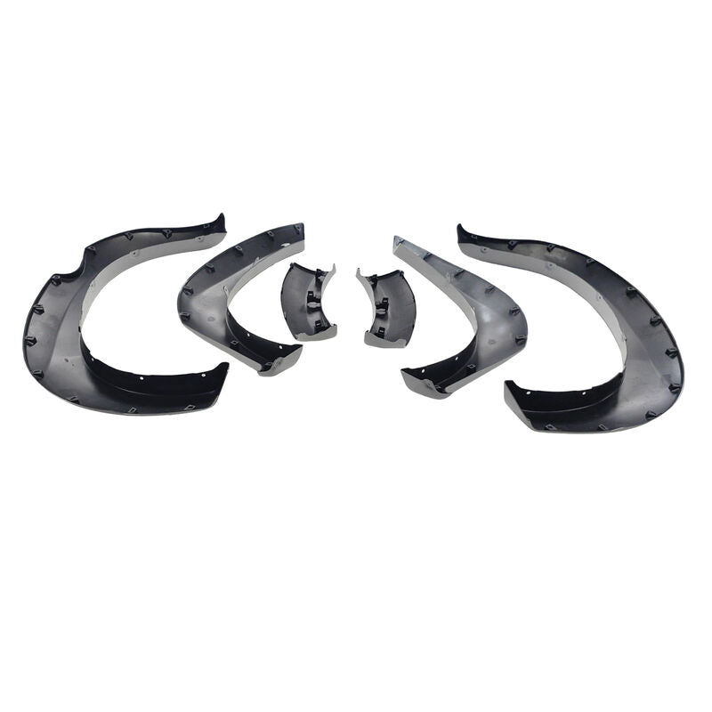 6 Pcs White Fender Flares Wheel Arch Fit For Toyota Hilux SR5 SR 2 & 4 Door 2011-2014