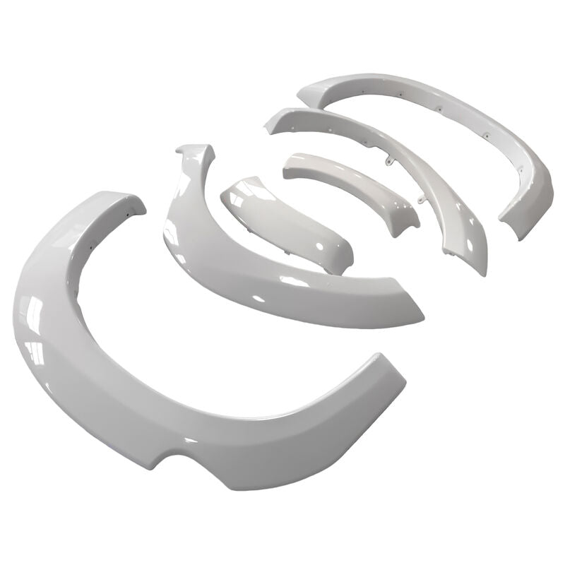 6 Pcs White Fender Flares Wheel Arch Fit For Toyota Hilux SR5 SR 2 & 4 Door 2011-2014