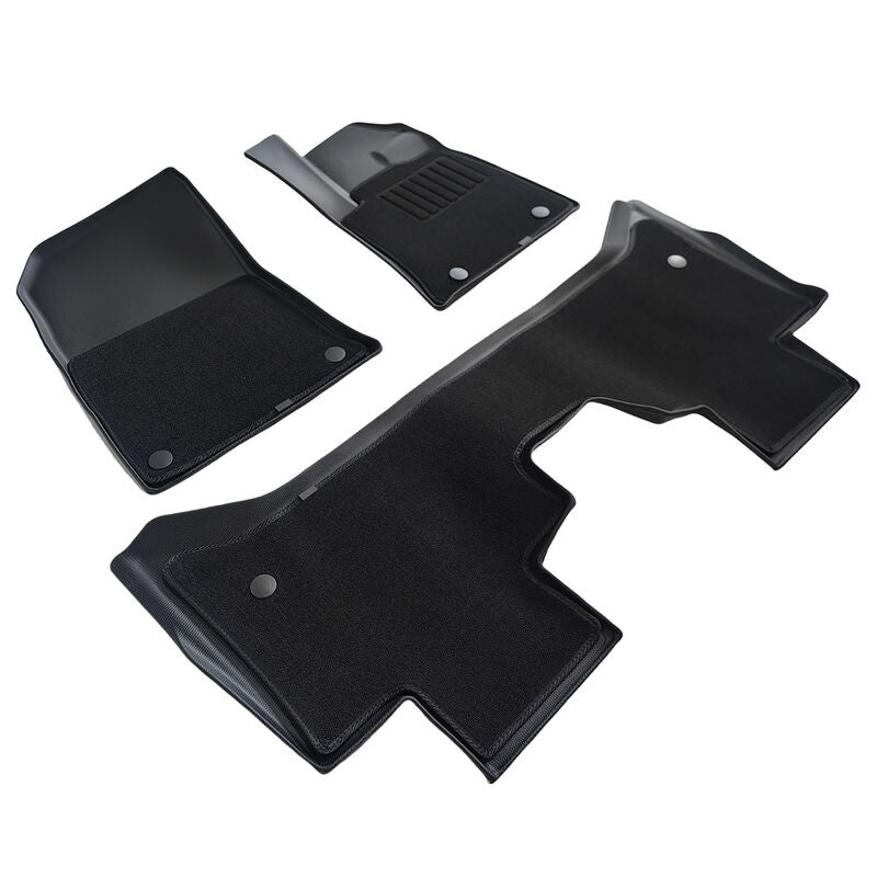 TPE Floor Mats With Carpet 2-Layer Black Fit For BYD Shark 6 4WD CVT 2024-ON