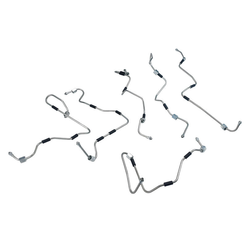 6 Pcs Injector Fuel Load Pipe Fit For Toyota Coaster HZB50 HZB56 LandCruiser HZJ75 HZJ78 HZJ79 HZJ105 1HZ 4.2L 1995-2007