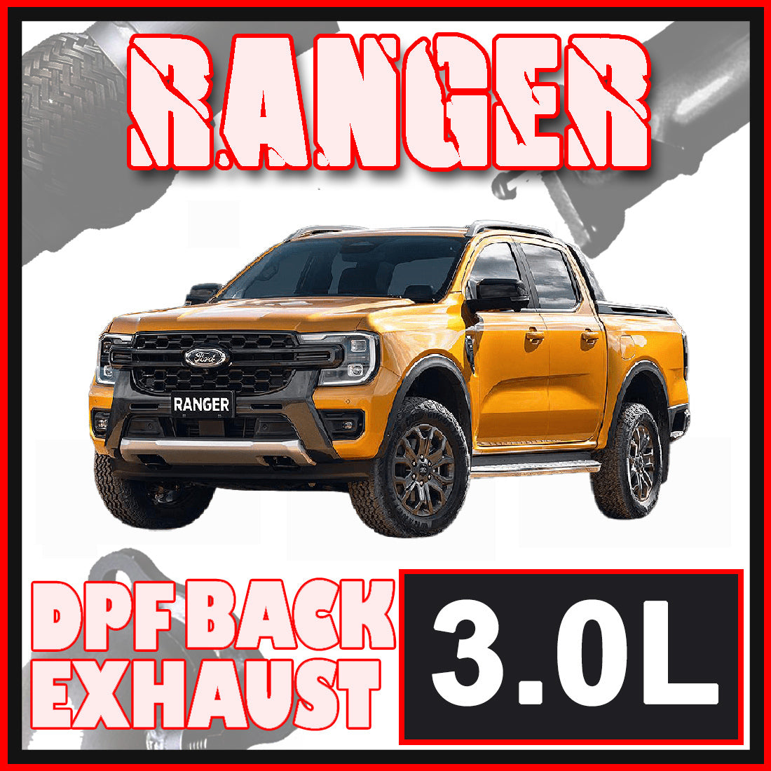 Ford Ranger Exhaust Next Gen 3L V6 TD DPF Back Systems – Ramped up 4x4