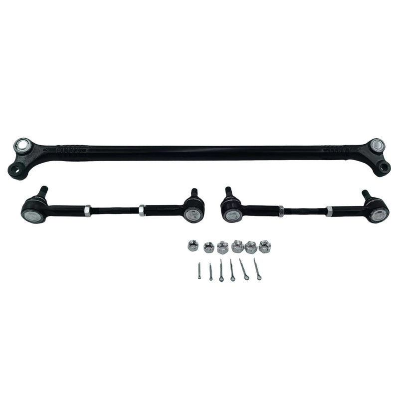 Front Steering Drag Link Tie Rod End + Sway Bar Link Fit For Nissan Navara D22 4WD 1997-2005