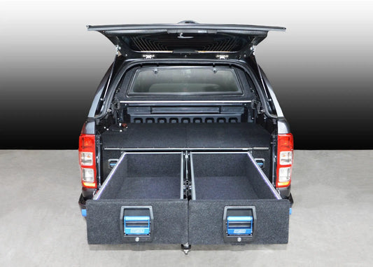 MSA FORD RANGER & MAZDA BT50 DOUBLE STORAGE DRAWER SYSTEM - E1350-BT50-COM