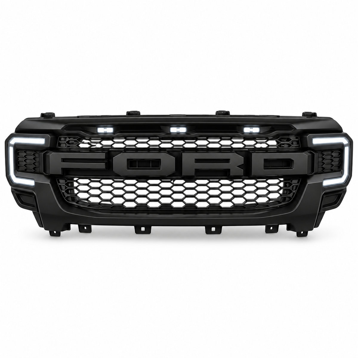 Ford Ranger & Everest Next Gen Raptor-Style Grille with White LEDs (2022–2026)