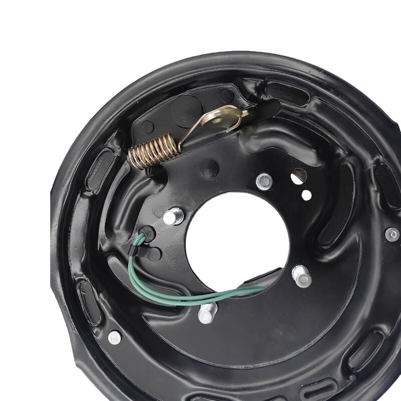 4 Pcs 10" Trailer Caravan Electric Brake Backing Plates With Park Brake Lever Fit For Alko Dexter Quality