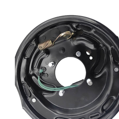 4 Pcs 10" Trailer Caravan Electric Brake Backing Plates With Park Brake Lever Fit For Alko Dexter Quality