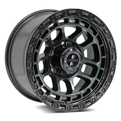 LOADED Gibb 1675 Satin Black 17X9 5X150