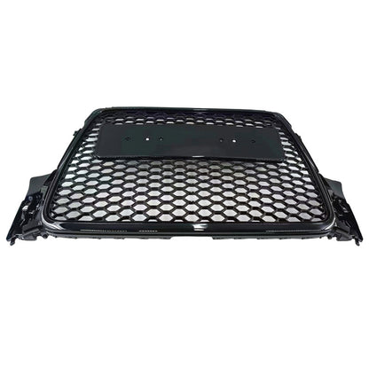 Gloss Black Honeycomb RS4 Style Front Bumper Grille Fit For Audi A4 S4 B8 2007-2015