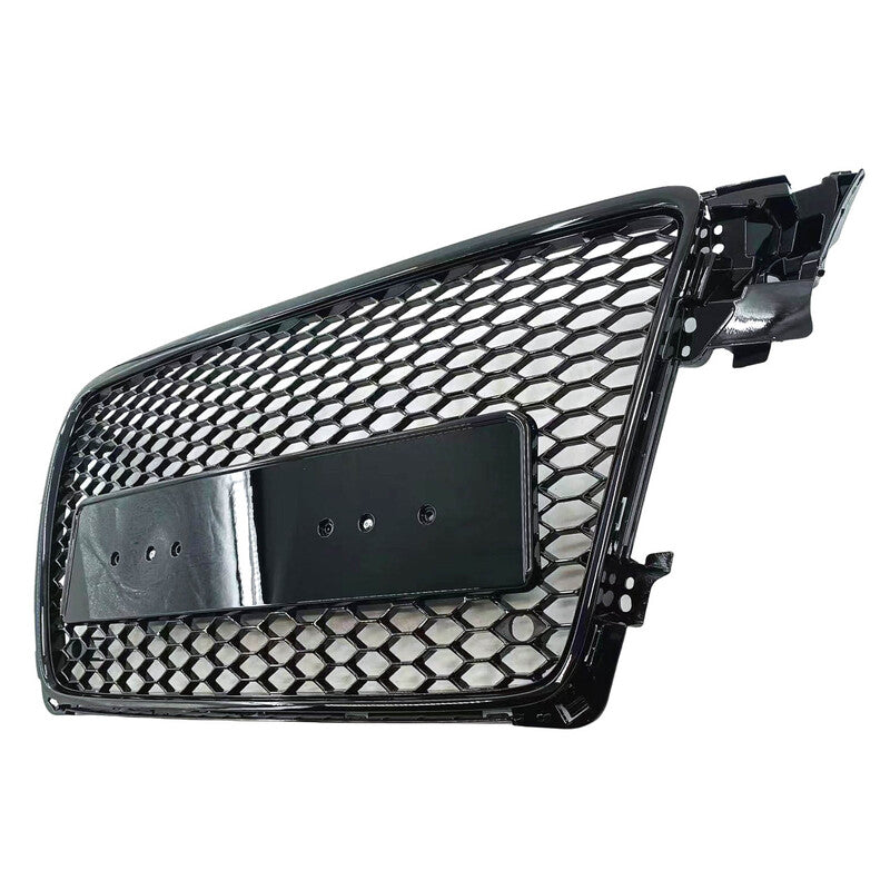 Gloss Black Honeycomb RS4 Style Front Bumper Grille Fit For Audi A4 S4 B8 2007-2015