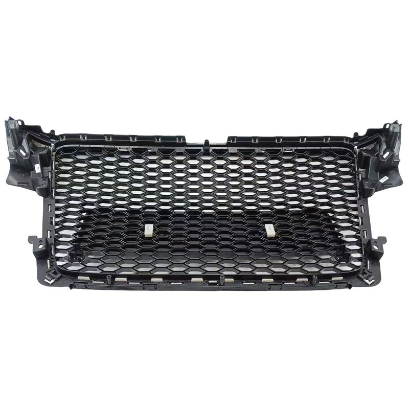 Gloss Black Honeycomb RS4 Style Front Bumper Grille Fit For Audi A4 S4 B8 2007-2015