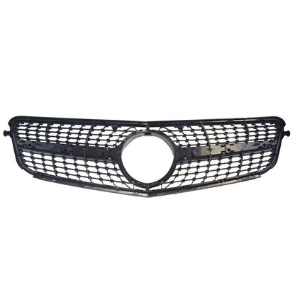Diamond Style Front Grille Grill Fit For Mercedes-Benz C-Class W204 C180 C200 C300 2008-2014
