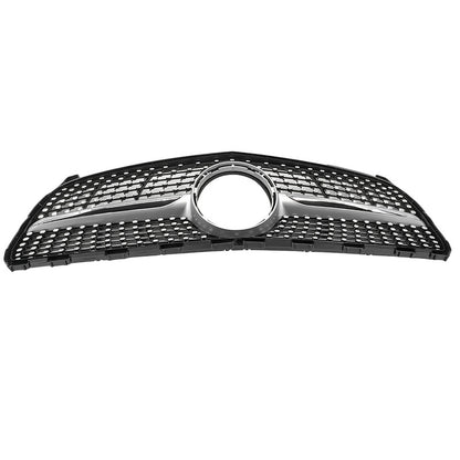 Diamond Chrome Mesh Grille Fit For Mercedes Benz A-Class 180 A200 A250 A45AMG