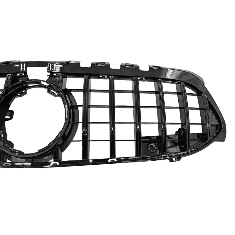 Black GT Bumper Grille Fit For Mercedes Benz A-Class W177 V177 A180 250 A35 Fit With Camera Hole Only