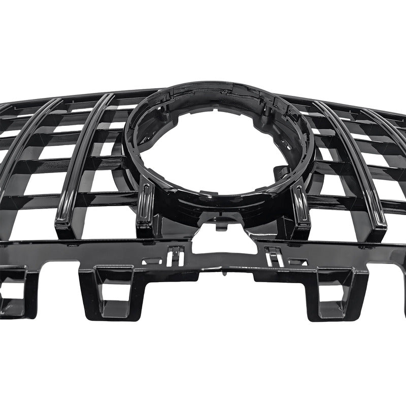 Black GT Bumper Grille Fit For Mercedes Benz A-Class W177 V177 A180 250 A35 Fit With Camera Hole Only