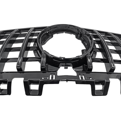 Black GT Bumper Grille Fit For Mercedes Benz A-Class W177 V177 A180 250 A35 Fit With Camera Hole Only