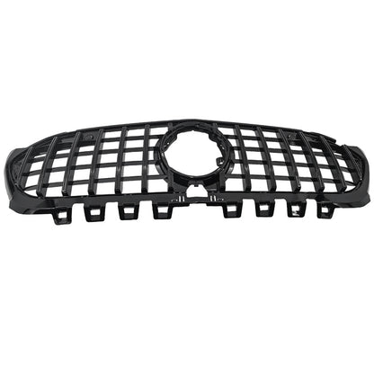 Black GT Bumper Grille Fit For Mercedes Benz A-Class W177 V177 A180 250 A35 Fit With Camera Hole Only