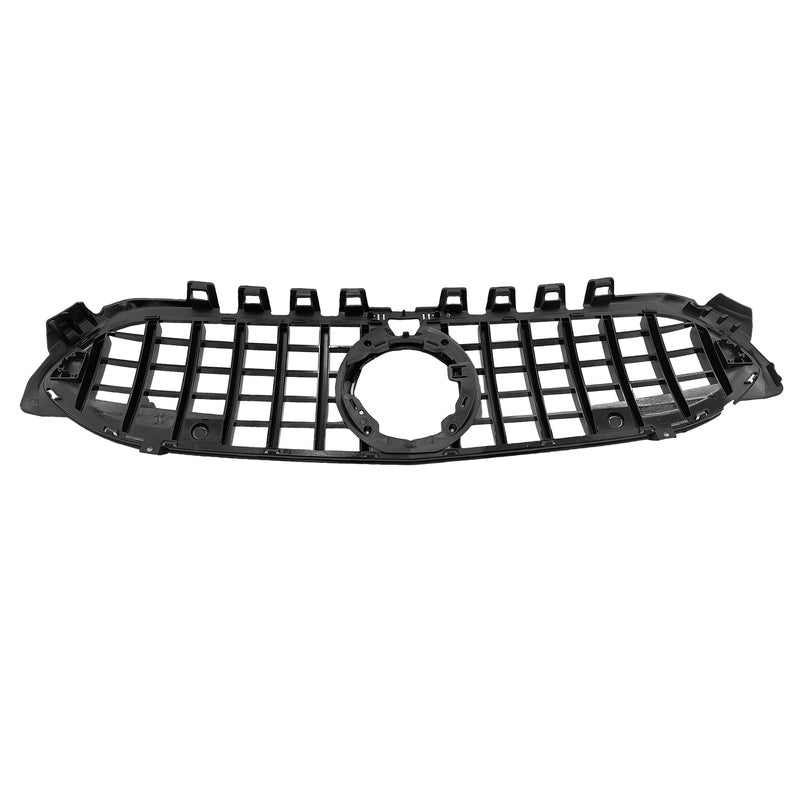 Black GT Bumper Grille Fit For Mercedes Benz A-Class W177 V177 A180 250 A35 Fit With Camera Hole Only