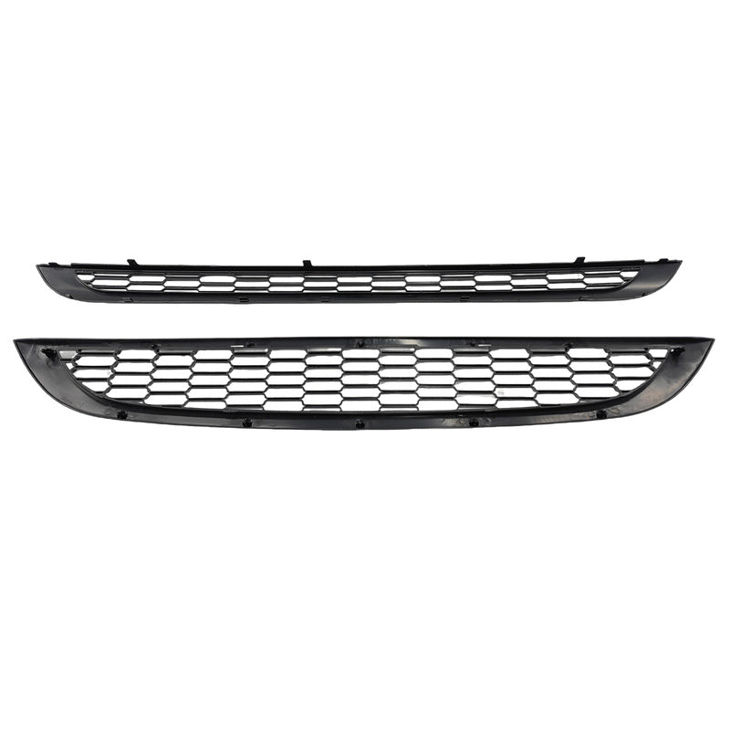 Mesh Grille Grill Painted Black J Type Bumper Fit For Mini Cooper R50 R52 R53 2001-2006