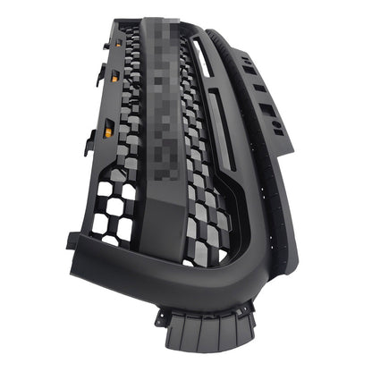 Front Grill Mesh Matte Black Grille With LED Fit For GWM Cannon 2020-2022