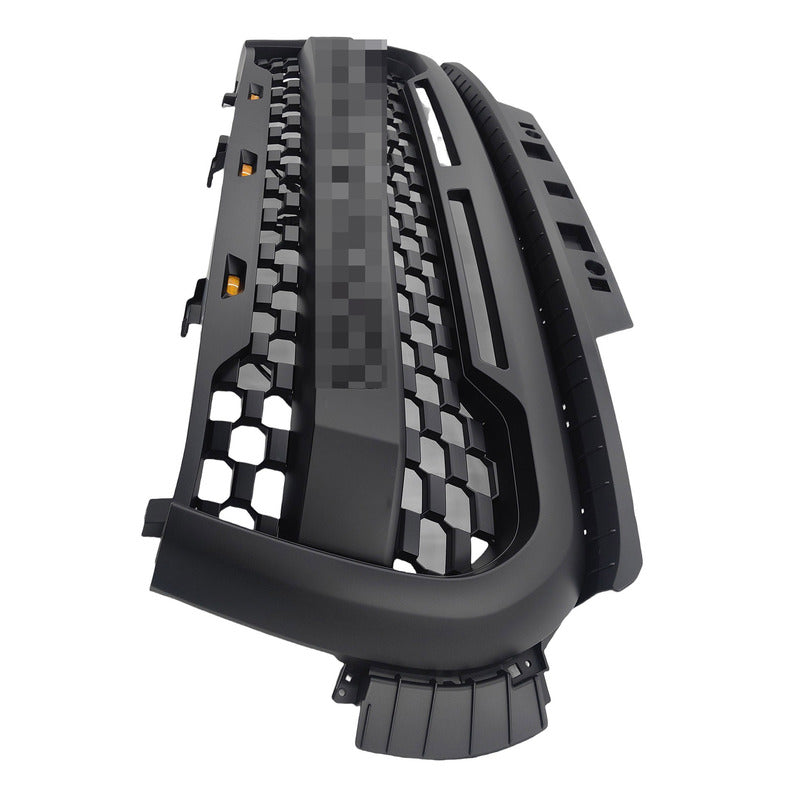 Front Grill Mesh Matte Black Grille With LED Fit For GWM Cannon 2020-2022