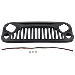 Black Front Grille Fit For Jeep Wrangler JK Unlimited 2007-2018