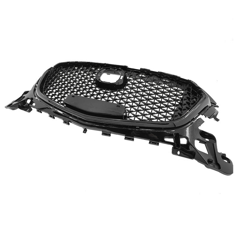 Black Front Bumper Grill Upper Grille Cover Fit For Mazda 3 Axela 2017-2018