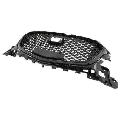 Black Front Bumper Grill Upper Grille Cover Fit For Mazda 3 Axela 2017-2018