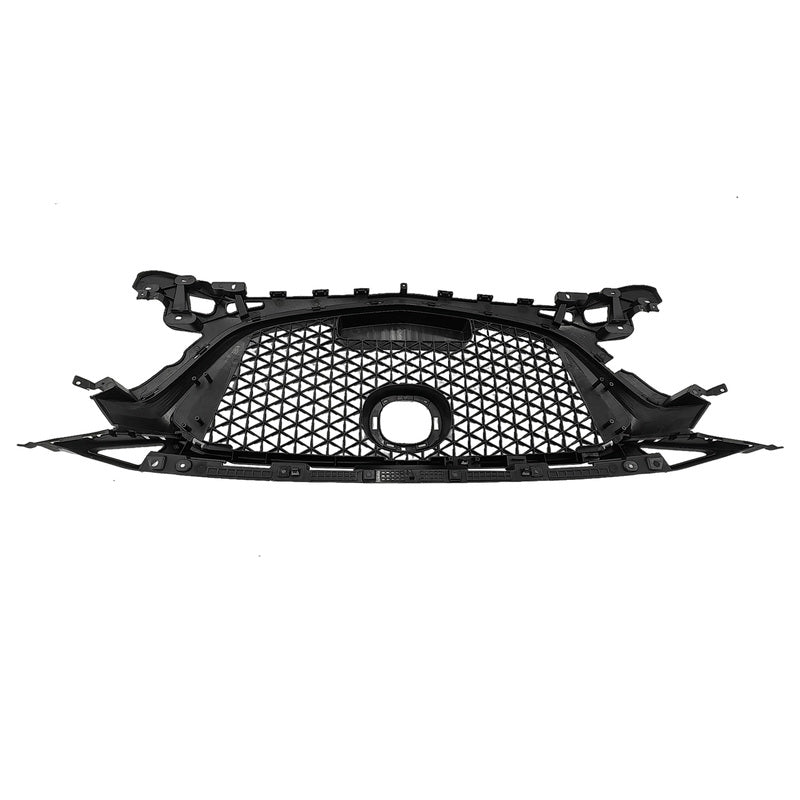 Black Front Bumper Grill Upper Grille Cover Fit For Mazda 3 Axela 2017-2018