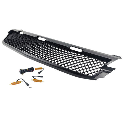 LED Front Bumper Mesh Grill Fit For Mitsubishi Pajero Sport QE QE QF QG SUV 2015-2019