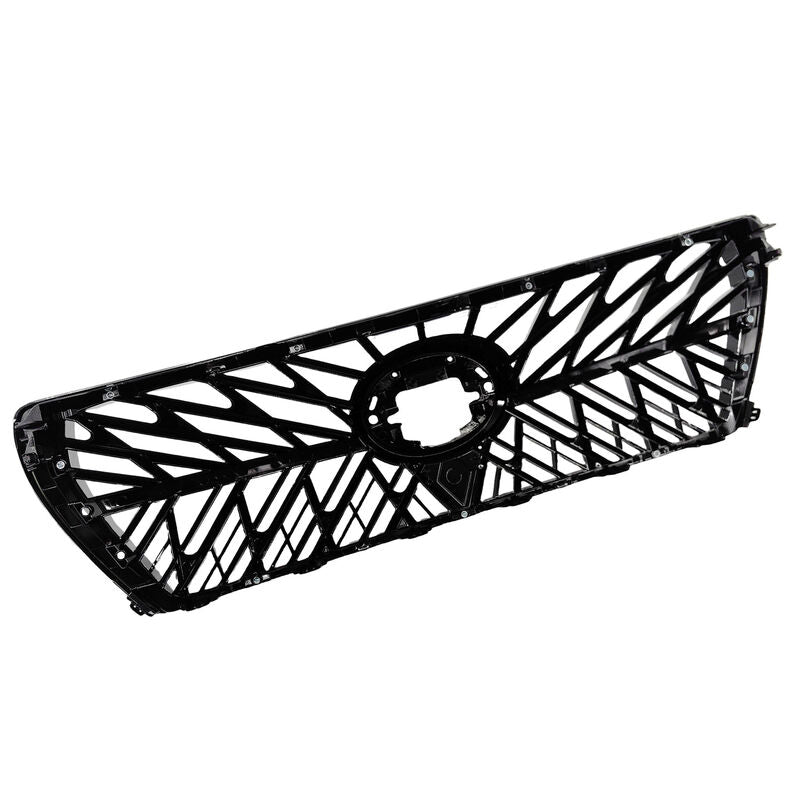Grille Front Gloss Black With Chrome Fit For Toyota Landcruiser 200 Series Wagon 08/2007-10/2015
