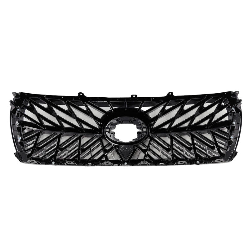 Grille Front Gloss Black With Chrome Fit For Toyota Landcruiser 200 Series Wagon 08/2007-10/2015