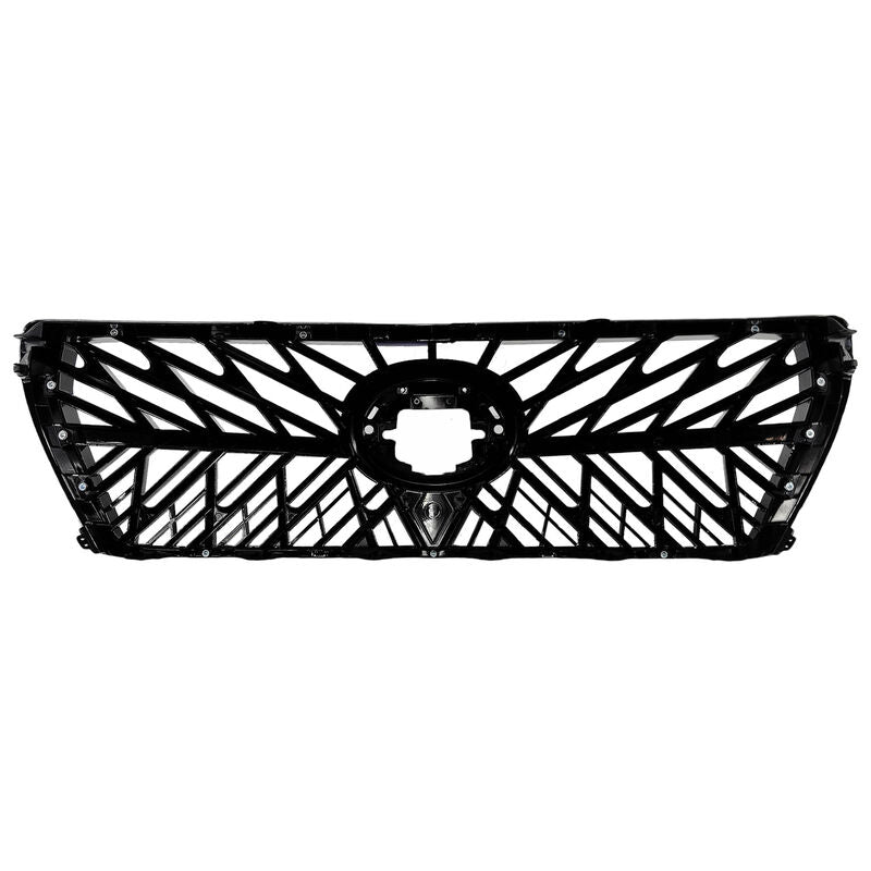 Grille Front Gloss Black With Chrome Fit For Toyota Landcruiser 200 Series Wagon 08/2007-10/2015