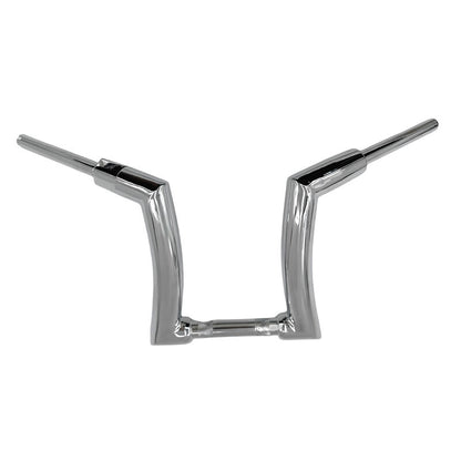12" Rise Handlebar Ape Hangers 1" Clamp Fat Bar Chrome Fit For Harley Honda Yamaha Suzuki Kawasaki Triumph