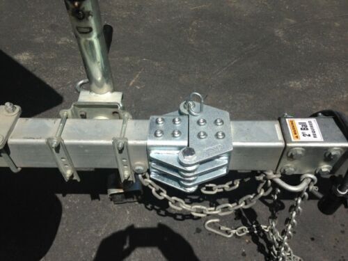1 x Set Of Fold Away Hinge Kit Zinc Plated Suit For 3x3 Trailer Tongue