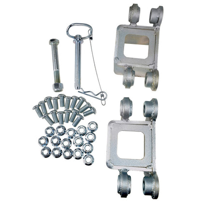 1 x Set Of Fold Away Hinge Kit Zinc Plated Suit For 3x3 Trailer Tongue