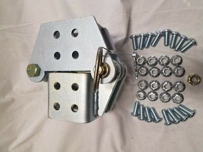 1 x Set Of Fold Away Hinge Kit Zinc Plated Suit For 3x3 Trailer Tongue