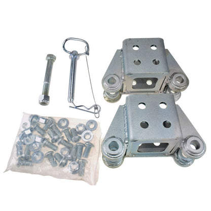 1 x Set Of Fold Away Hinge Kit Zinc Plated Suit For 3x3 Trailer Tongue