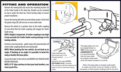 Caravan Reversing Guide Hitch Aid Towing Caravan Trailer Boat Camper