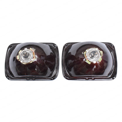 7 x 5 Inches Headlight H4 Upgrade Kit Fit For Hilux 83-05 Hi Watt Globes 1 Pair