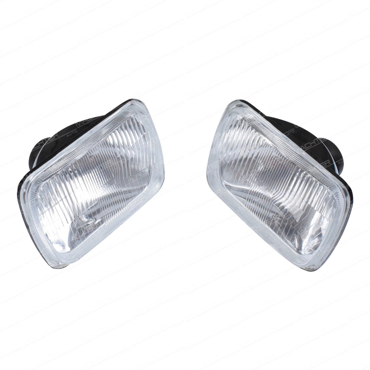 7 x 5 Inches Headlight H4 Upgrade Kit Fit For Hilux 83-05 Hi Watt Globes 1 Pair