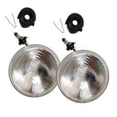 Headlight Kit Semi Sealed Headlamps with Super Bright H4 60W 7