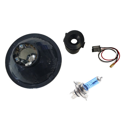 Headlight Upgrade Kit 2 x 7" Round Lamp 60/55W H4 Halogen Conversion Kit Pair