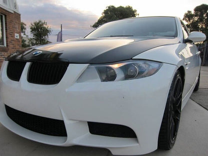 Black LED Angle Eye Projector Headlight Fit For BMW E90 Sedan 2005-2008